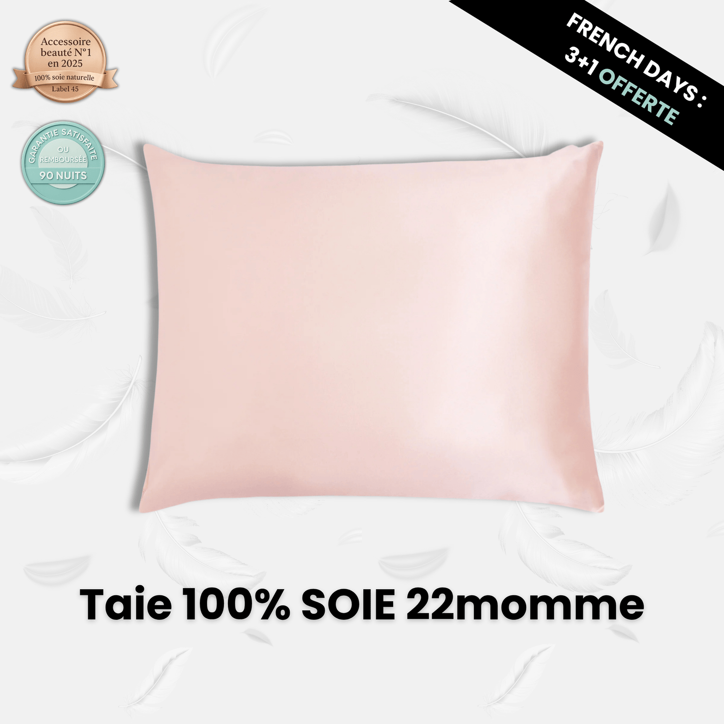 Taie Anti-Âge en Soie 22momme